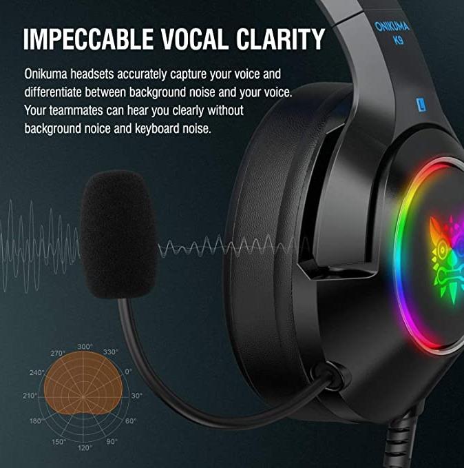 ONIKUMA K8 Professional Gaming Headset