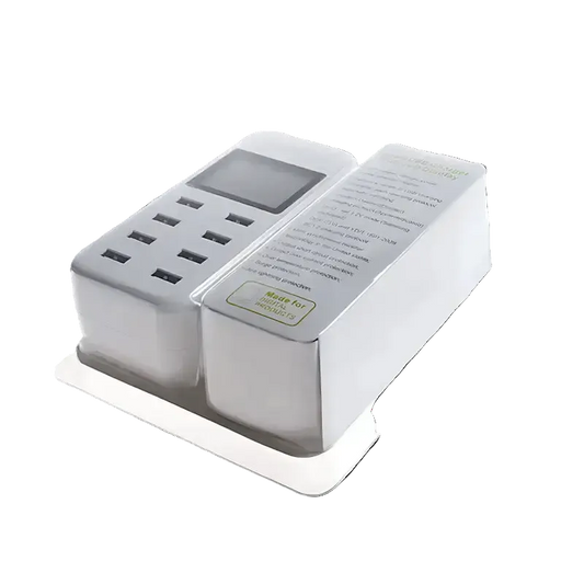 شاحن ديجيتال بثمانية مخارج USB مع شاشة LCD