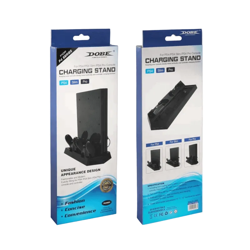 حامل شحن وتبريد لجهاز PS4 لجميع إصدارات PS4