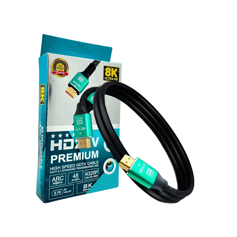 كابل HDMI 2.1 بدقة 8K فائق الجودة