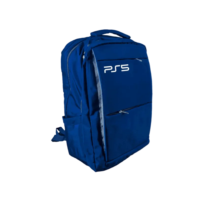 حقيبة ظهر زرقاء داكنة لحمل جهاز بلاي ستيشن 5
