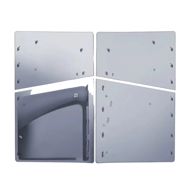 غطاء جهاز PS5 Slim، لون رمادي صدفي