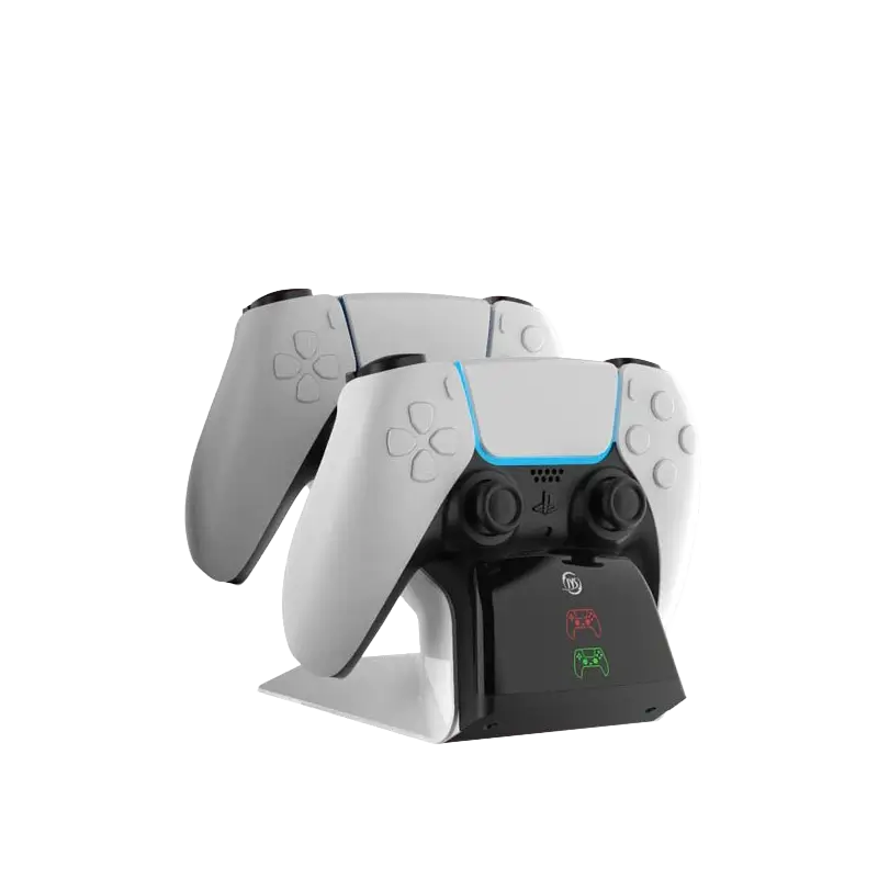 JYS Dual Charging Station for PS5 DualSense Controllers with DC Adapter and LED Indicators - THARAA STORE