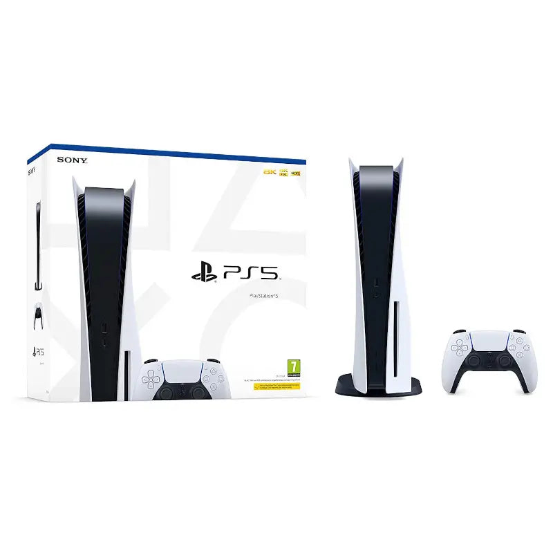 New Sony PlayStation 5 Console – Disc Version – 825GB – With Controller – 1-Year Egypt Warranty – Tharaa Store