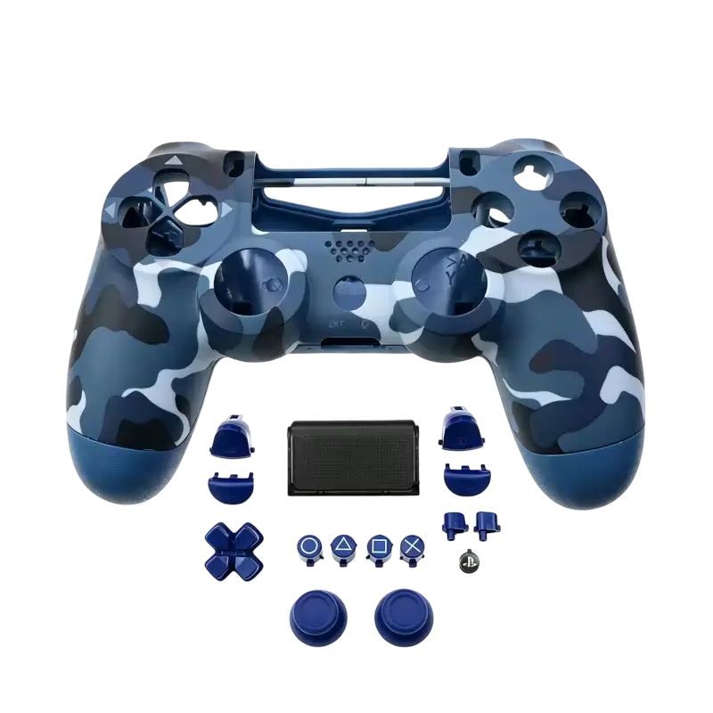 Colored replacement full shell and buttons kit for PS4 DualShock 4 JDM-040 controller - THARAA STORE