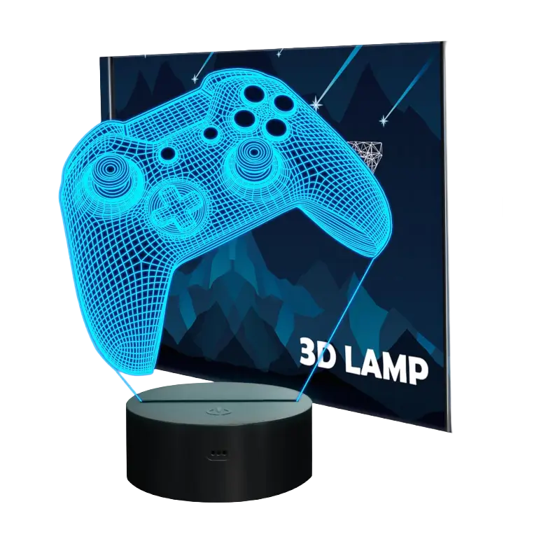 PS5 Controller LED Night Light USB Table Lamp for Gaming Room and Desk Decoration - THARAA STORE