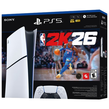 جهاز بلايستيشن 5 الإصدار الرقمي – باقة إن بي أيه 2K26 (سليم)