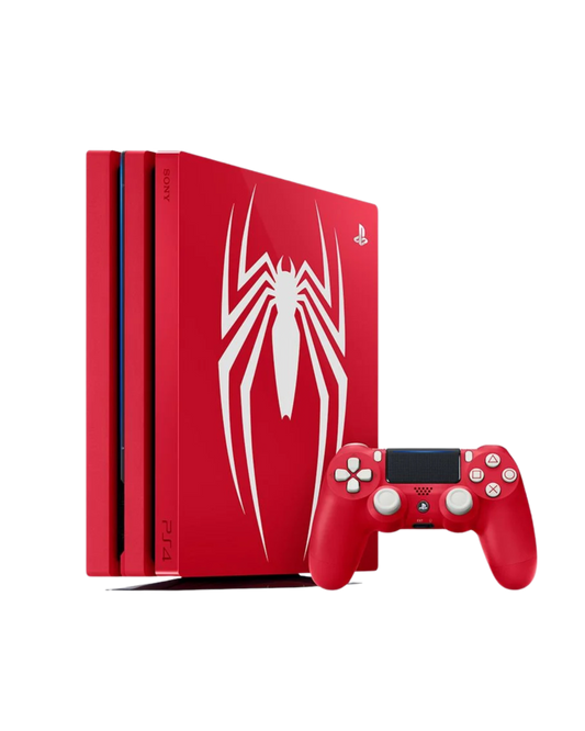 مجموعة بلاي ستيشن 4 برو 1 تيرابايت باللون الأحمر إصدار محدود