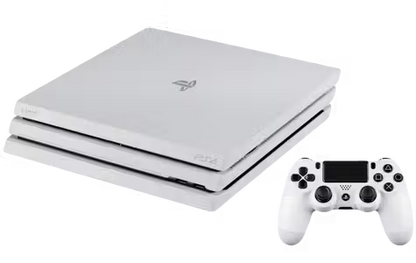 وحدة تحكم ألعاب سوني بلاي ستيشن 4 سليم باللون الأبيض