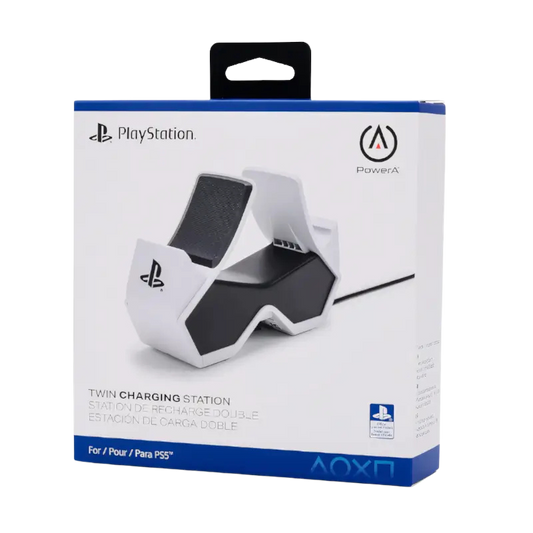 PowerA Twin Charging Station for DualSense Wireless Controllers – Officially Licensed for PlayStation 5
