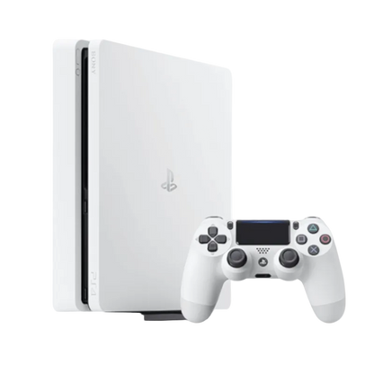 وحدة تحكم ألعاب سوني بلاي ستيشن 4 سليم باللون الأبيض