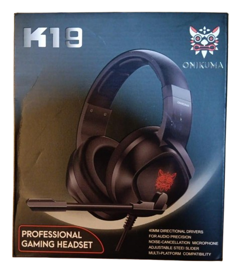أونيكوما سماعة العاب K19 السلكية بإضاءة أر جي بي