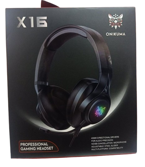 سماعات جيمنج إكس 16 سلكية بإضاءة أر جي بي من أونيكوما