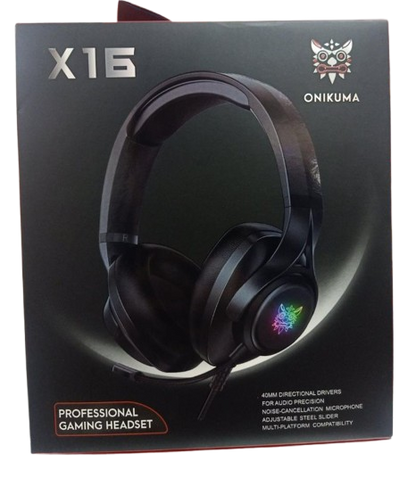سماعات جيمنج إكس 16 سلكية بإضاءة أر جي بي من أونيكوما