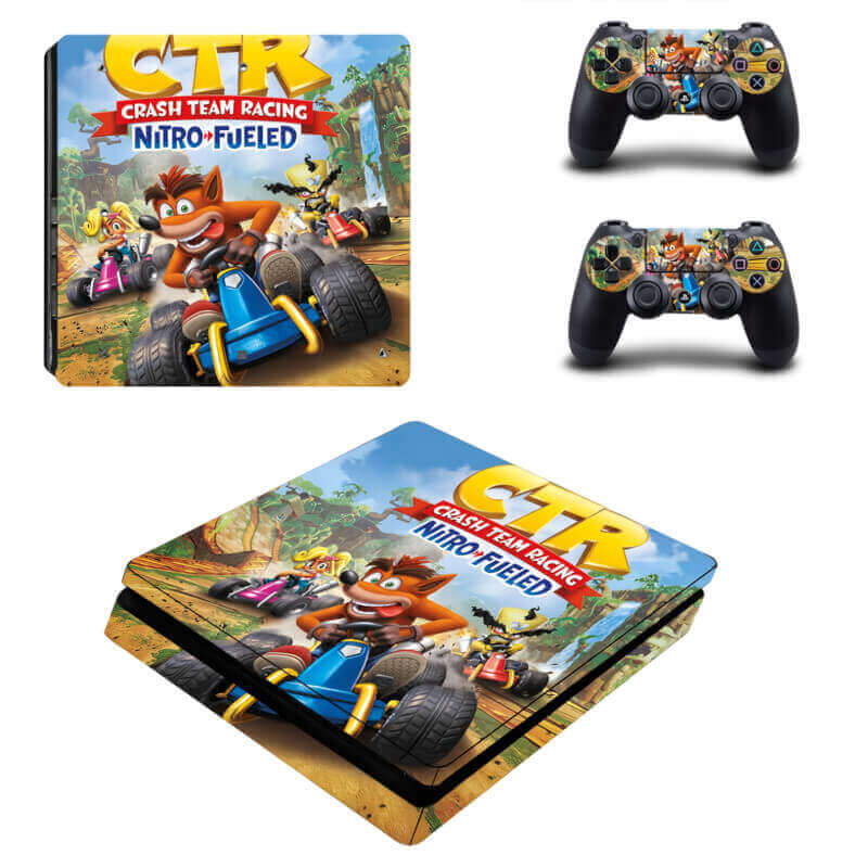 جلد PS4 Slim - لعبة Crash Team Racing Nitro Fueled