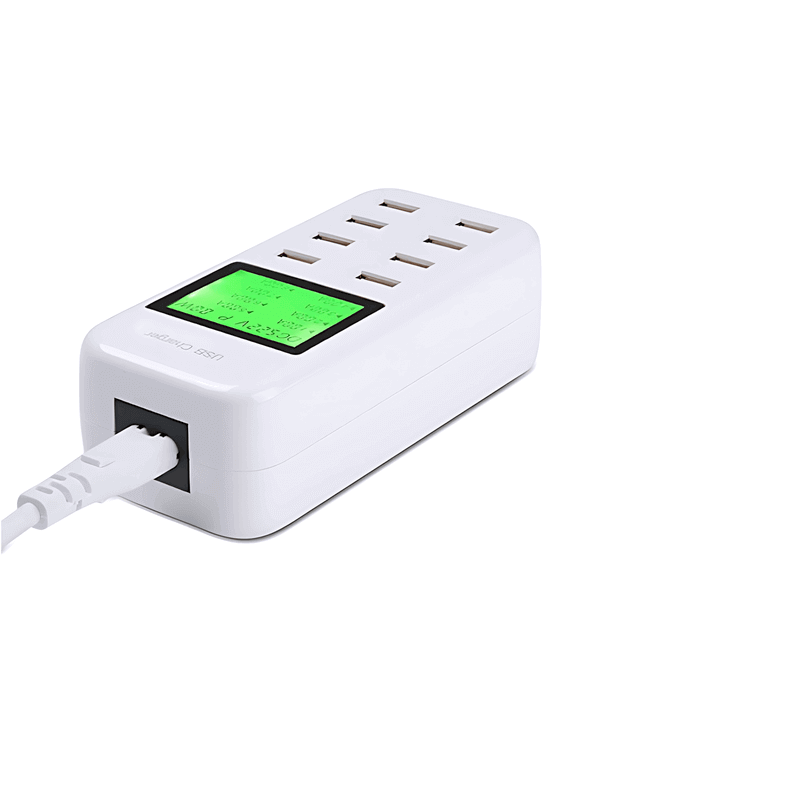 شاحن ديجيتال 8 مخرج - 8 Port Smart USB Charger Hub with LCD