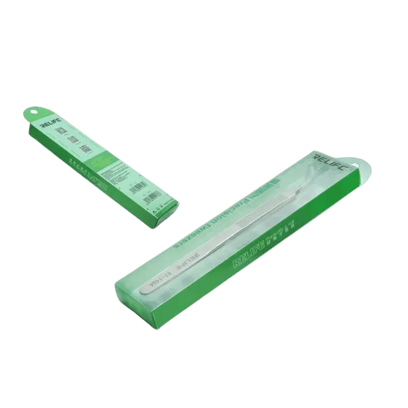 Relife Curved Stainless Steel Tweezers