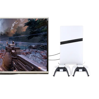 DEADSKULL DS-MZ8005T black suspension wall mount bracket for PS5 PS5 Slim and PS5 Pro with dual controller holders - THARAA STORE