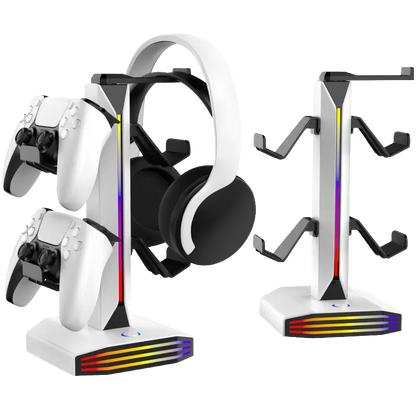 DEADSKULL DS-MZ8006 RGB game controller and headphone holder with four arms and two USB charging ports - THARAA STORE