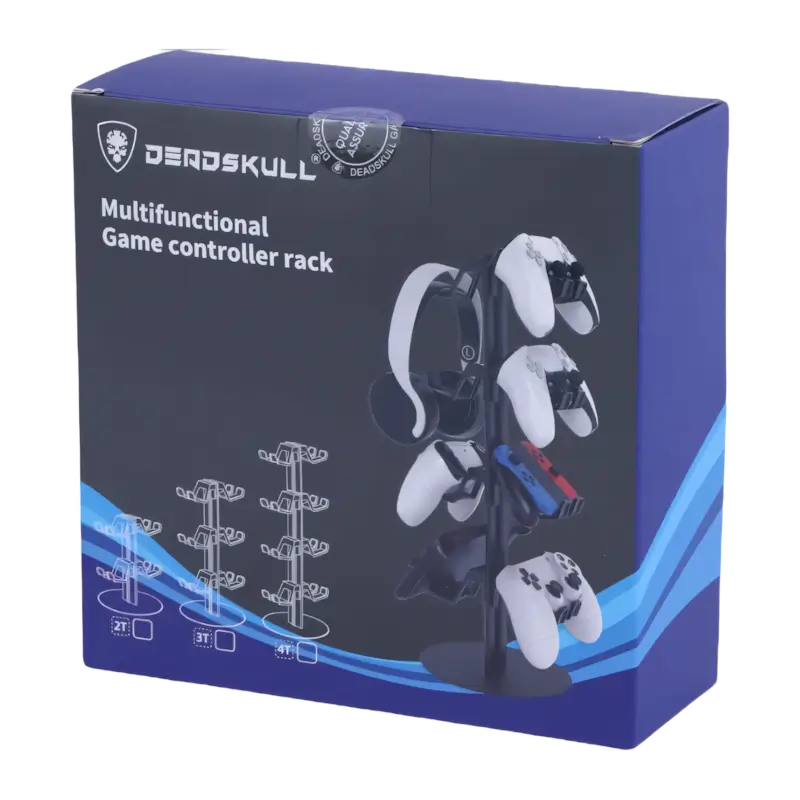 DeadSkull DS-MZ8012 3-Tier Multifunctional Game Controller and Headset Rack - THARAA STORE