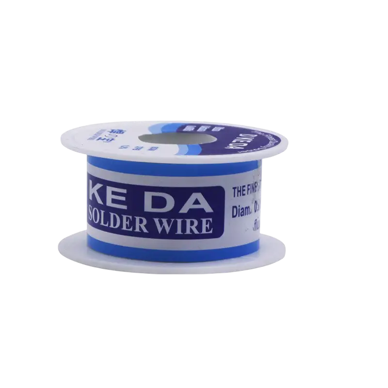 D'KE DA solder wire spool labeled 63Sn 37Pb, 0.3 mm diameter and 1.2% flux content - THARAA STORE