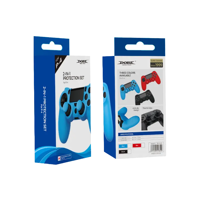 DOBE TP4-0425 Black Silicone Protective Cover for PS4 DualShock 4 Controller with Analog Stick Grips - THARAA STORE