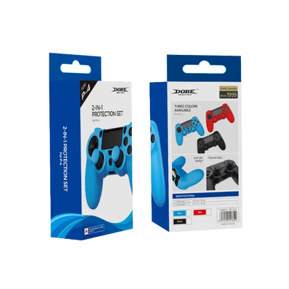 DOBE TP4-0425 Black Silicone Protective Cover for PS4 DualShock 4 Controller with Analog Stick Grips - THARAA STORE