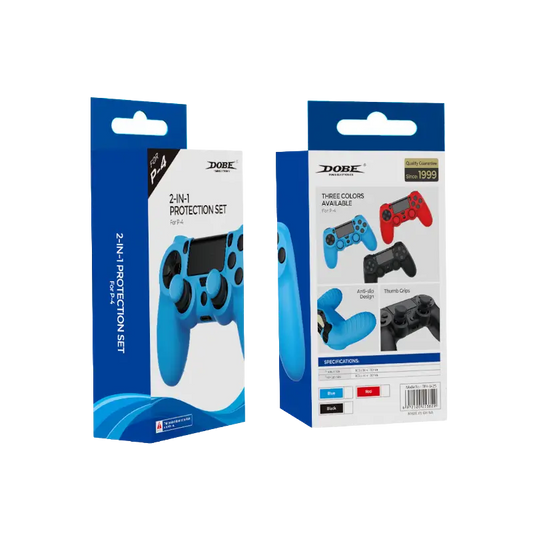 DOBE TP4-0425 Black Silicone Protective Cover for PS4 DualShock 4 Controller with Analog Stick Grips - THARAA STORE
