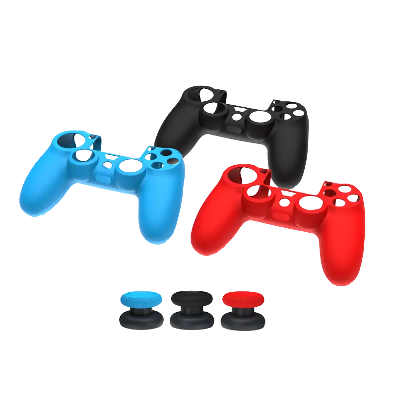 DOBE TP4-0425 Black Silicone Protective Cover for PS4 DualShock 4 Controller with Analog Stick Grips - THARAA STORE