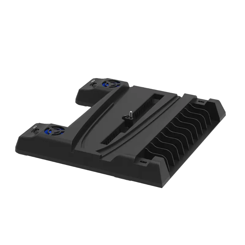 DOBE TP5-0593S multifunctional cooling and charging stand for PS5 and PS5 Slim with dual cooling fans dual controller charger and game disc storage - THARAA STORE