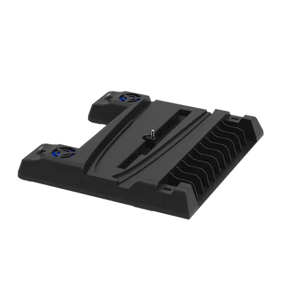 DOBE TP5-0593S multifunctional cooling and charging stand for PS5 and PS5 Slim with dual cooling fans dual controller charger and game disc storage - THARAA STORE