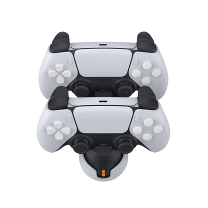 DOBE TP5-1501X dual charging station for PS5 DualSense and DualSense Edge controllers with LED charging indicators black and white - THARAA STORE