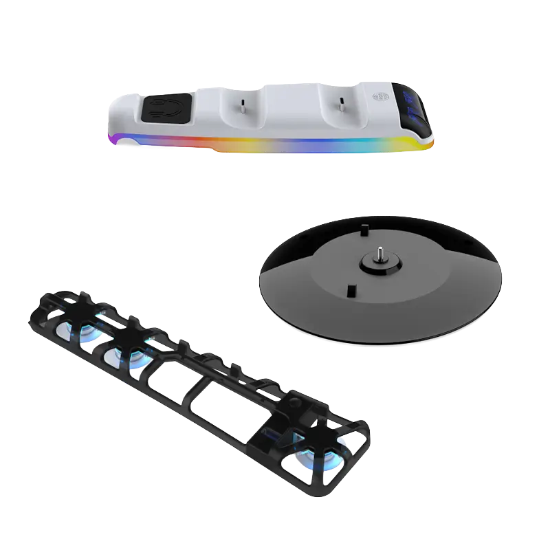 DOBE TP5-35130 3-in-1 PS5 Slim stand with cooling fan and dual controller charging
