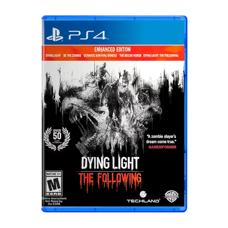 Dying Light The Following Enhanced Edition used game for PlayStation 4 PS4 - THARAA STORE