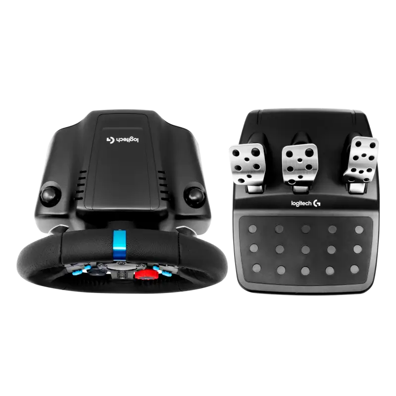 Logitech G29 Driving Force Racing Wheel with 3 Pedals for PS5 PS4 PS3 and PC Black - THARAA STORE