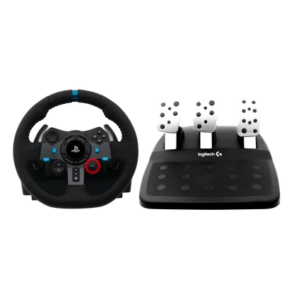 Logitech G29 Driving Force Racing Wheel with 3 Pedals for PS5 PS4 PS3 and PC Black - THARAA STORE