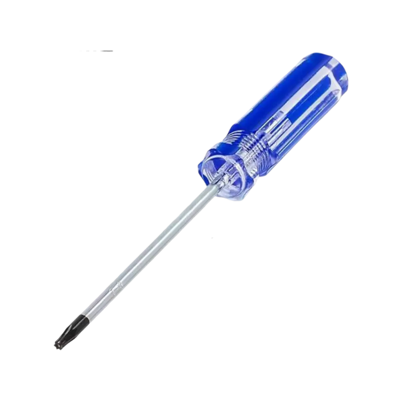Blue transparent-handle Torx screwdriver with a long metal shaft and dark tip - THARAA STORE