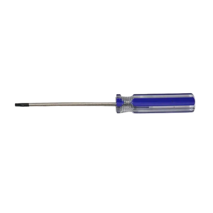 Blue transparent-handle Torx screwdriver with a long metal shaft and dark tip - THARAA STORE