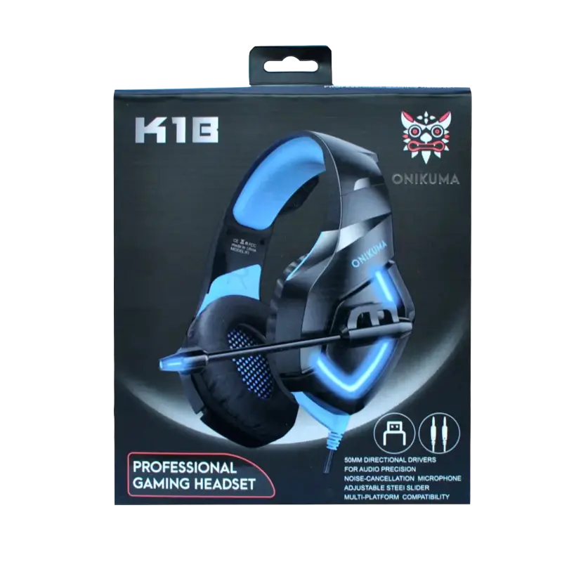 ONIKUMA K1B RGB wired gaming headset with 50mm stereo drivers - THARAA STORE
