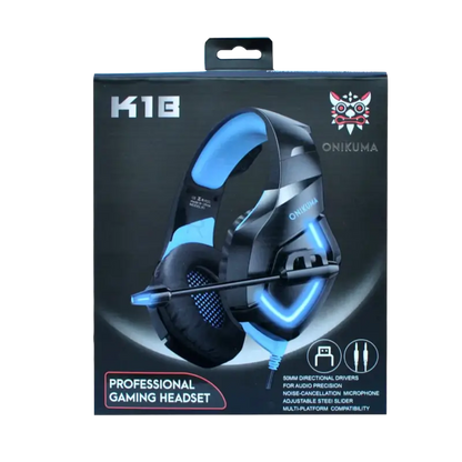 ONIKUMA K1B RGB wired gaming headset with 50mm stereo drivers - THARAA STORE