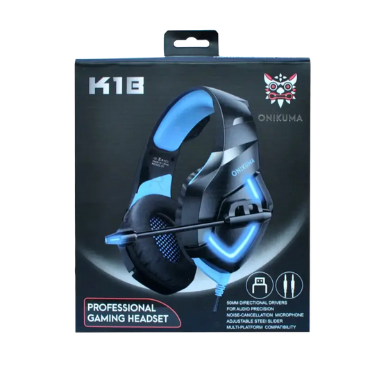 ONIKUMA K1B RGB wired gaming headset with 50mm stereo drivers - THARAA STORE