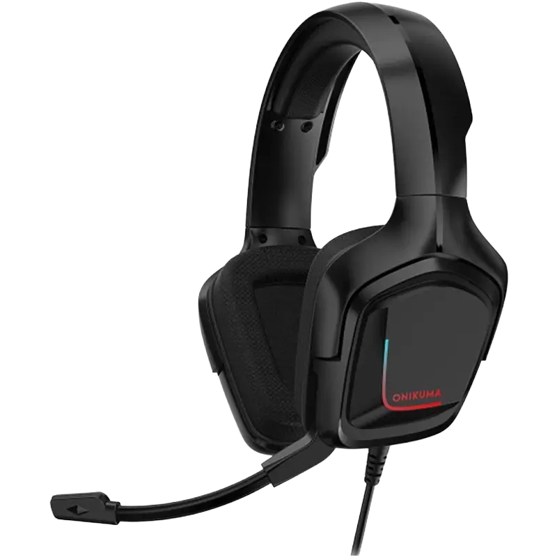 ONIKUMA K20 RGB wired gaming headset with noise-isolating microphone and 50mm stereo drivers - THARAA STORE