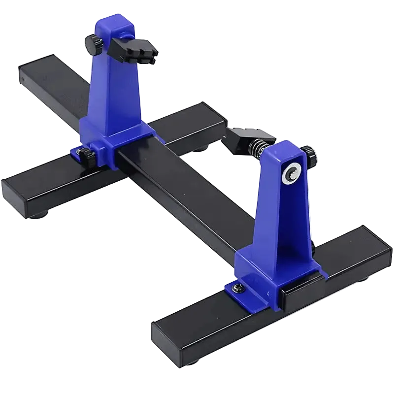 PCB holder for soldering and circuit board repair with 360 degree rotation