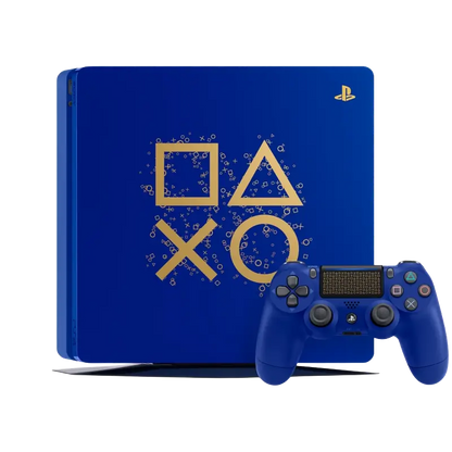 Used PlayStation 4 Slim 1TB Limited Edition Blue Console with Wireless Controller and 90 Days Warranty in Egypt - THARAA STORE