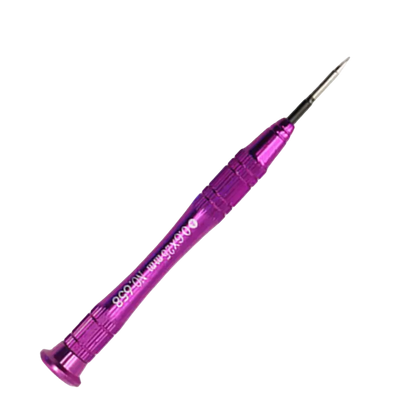 Precision screwdriver with a narrow metal shaft and ridged handle for electronics repair - THARAA STORE