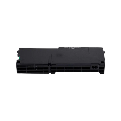 PlayStation 4 ADP-240AR 5-pin internal power supply shown from multiple angles, including its casing, ventilation grille and AC power inlet. - THARAA STORE