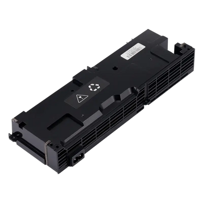 PlayStation 4 ADP-240AR 5-pin internal power supply shown from multiple angles, including its casing, ventilation grille and AC power inlet. - THARAA STORE