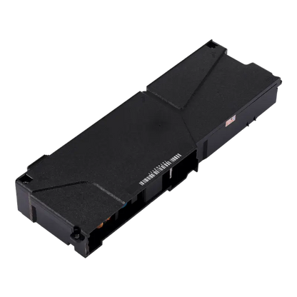 PlayStation 4 ADP-240AR 5-pin internal power supply shown from multiple angles, including its casing, ventilation grille and AC power inlet. - THARAA STORE