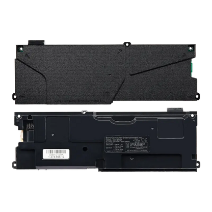 Sony PlayStation 4 ADP-240CR 4-pin power supply shown from multiple angles, including its casing, connector and model identification label - THARAA STORE