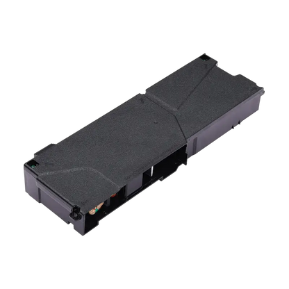 Sony PlayStation 4 ADP-240CR 4-pin power supply shown from multiple angles, including its casing, connector and model identification label - THARAA STORE